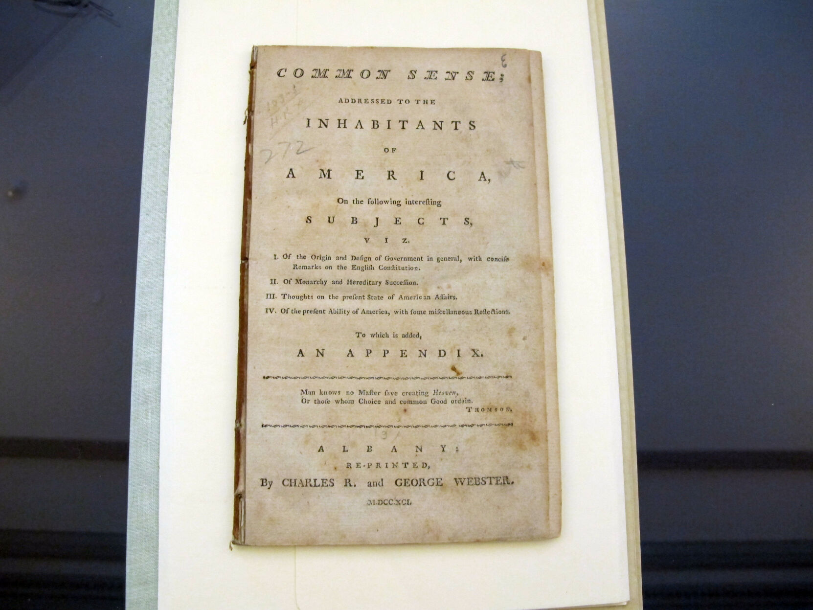 1776: "Common Sense"